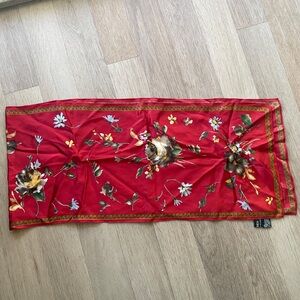 Ralph Lauren Red Floral Scarf